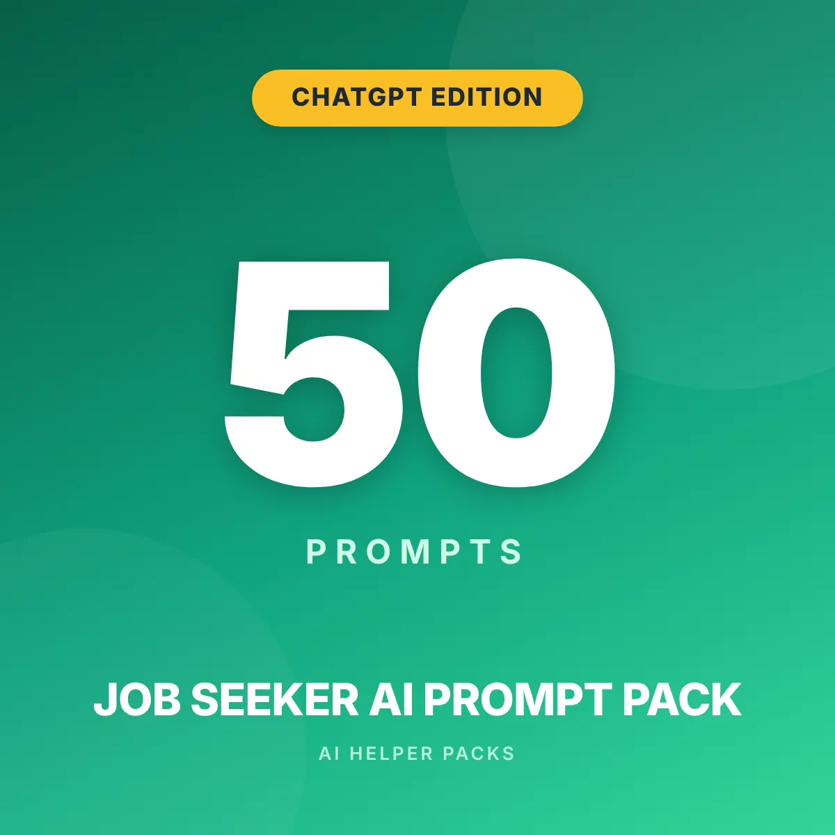 The Job Seeker AI Prompt Pack - ChatGPT Edition